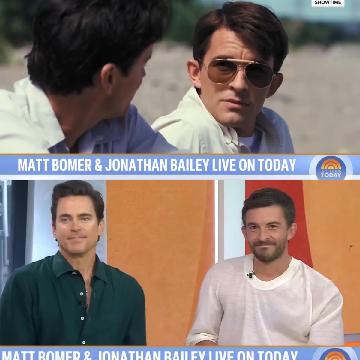 A_ri_26's tweet photo. 8 mnths after the run of #FellowTravelers .Durin the nyc Emmy phase 2 campaign (in Aug ‘24) Clip of #HawkTim bein shown &amp; this was their faces🥺

[they had already started new projects]
#MattBomer 
#JonathanBailey 

They meant it wen they said it wud never be rich like dis again. https://t.co/DhKurJCDhb