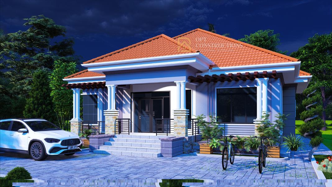 Designed to fit in a 50x100ft plot could be your 3 bedroom town home or village home. 
@opt_ltd we can be your partner in designing and building your dream home.

To get in touch , just Contact us on +256 779043725