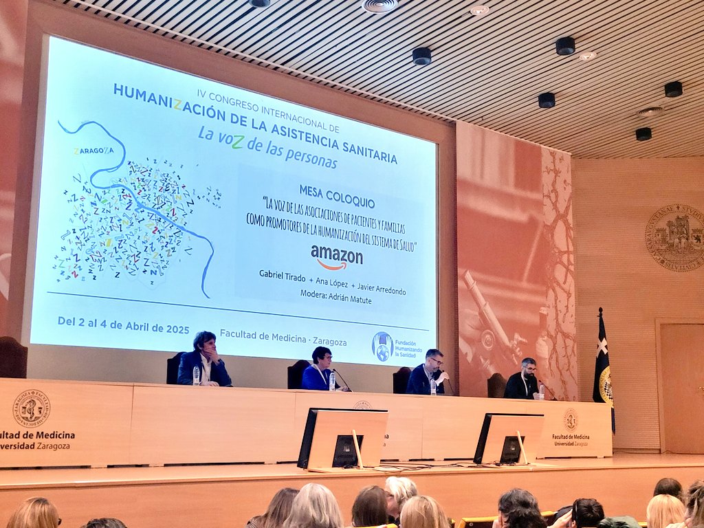 Fundación Humanizando la Sanidad (@fhsanidad) on Twitter photo Mesa Coloquio "La voz coloquio: La voz de las asociaciones de pacientes y familias como promotores de la humanización del sistema de Salud" #4CIHAS
<a href="/aspanoa/">Aspanoa</a> <a href="/ASAPME/">ASAPME Aragón</a> <a href="/fep_pacientes/">Foro Español de Pacientes</a>
Con la colaboración de <a href="/awscloud_es/">AWS España</a>
#AmazonInCommunities Mesa Coloquio "La voz coloquio: La voz de las asociaciones de pacientes y familias como promotores de la humanización del sistema de Salud" #4CIHAS
<a href="/aspanoa/">Aspanoa</a> <a href="/ASAPME/">ASAPME Aragón</a> <a href="/fep_pacientes/">Foro Español de Pacientes</a>
Con la colaboración de <a href="/awscloud_es/">AWS España</a>
#AmazonInCommunities