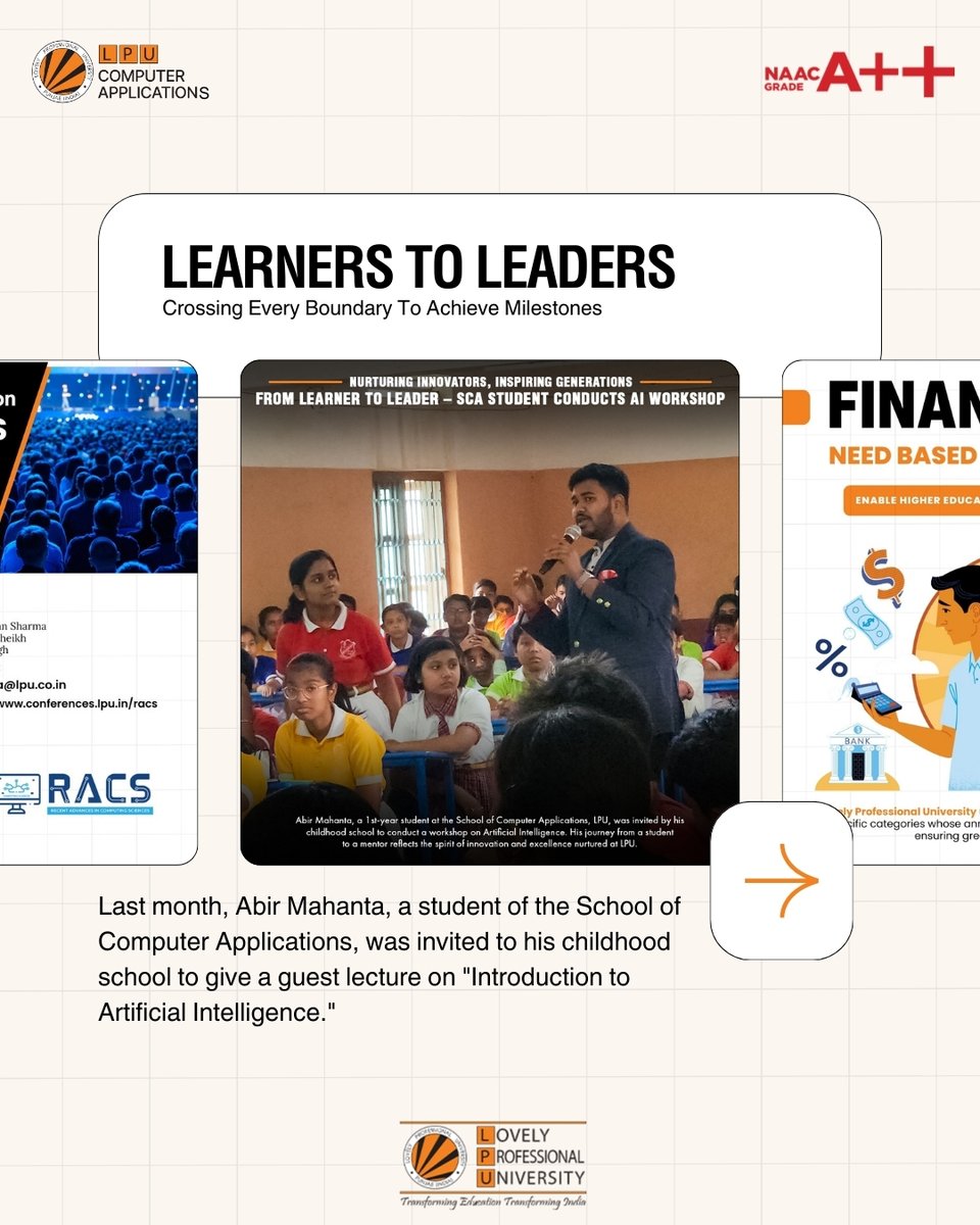 LPUComputerApp's tweet image. Celebrating our milestones!!!

@lpuuniversity 
#marchrecap #lpuuniversity #thinkbig #sca_lpu #computerapplications #atheleticmeet #guestlecture #alumnihomecoming #interactionsession #studentachievements #topuniversity #lpufamily #admissionopen2025