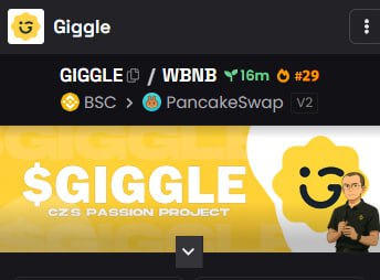 GiggleOnBsc's tweet photo. $GIGGLE @DEXToolsApp  and @dexscreener are both updated. https://t.co/JjNcZIZWYX