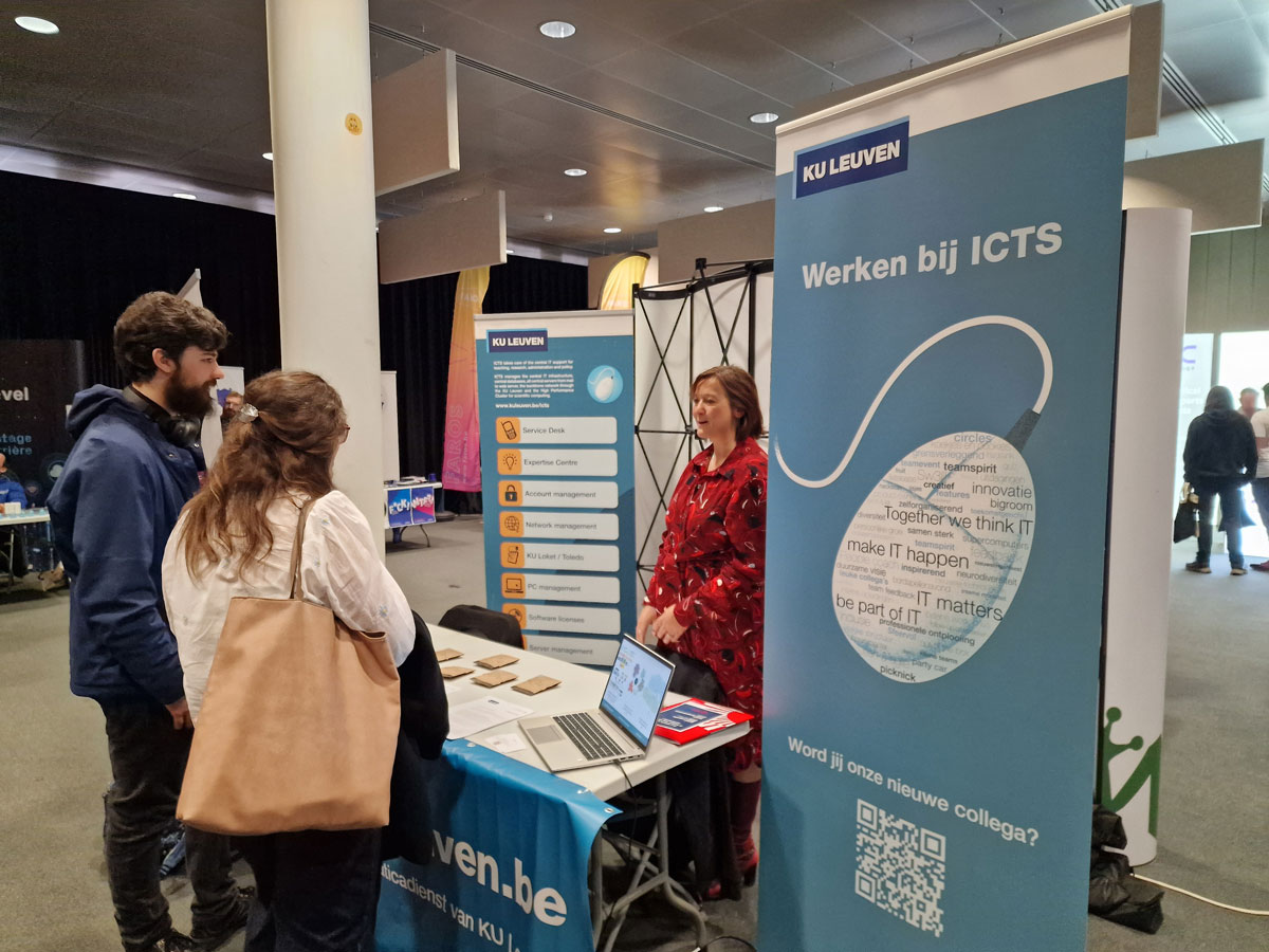 Vorige week waren we te gast op de IT Talent Day van UCLL. Bedankt aan iedereen die bij ons passeerden. Veel succes in de toekomst en hopelijk tot ziens. Neem alvast een kijkje op admin.kuleuven.be/icts/jobs

#UCLL #ITTalentDay #JongTalent