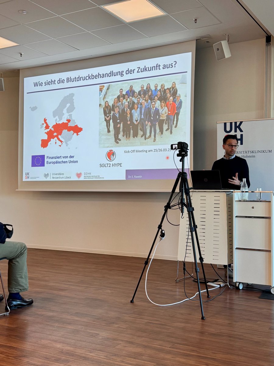 SGLT2 HYPE (@sglt2_hype) on Twitter photo 🫀At the <a href="/UKSH_KI_HL/">Universitätsklinikum Schleswig-Holstein</a> Health Forum, <a href="/EliasRawish/">Elias Rawish</a> shared insights on hypertension and its treatment.
Patients showed great interest in the promising @SGLT2 HYPE Project!
For more event info: shorturl.at/ISbhh
#Hypertension #SGLT2 #CardiovascularHealth #HorizonEU #Health 🫀At the <a href="/UKSH_KI_HL/">Universitätsklinikum Schleswig-Holstein</a> Health Forum, <a href="/EliasRawish/">Elias Rawish</a> shared insights on hypertension and its treatment.
Patients showed great interest in the promising @SGLT2 HYPE Project!
For more event info: shorturl.at/ISbhh
#Hypertension #SGLT2 #CardiovascularHealth #HorizonEU #Health
