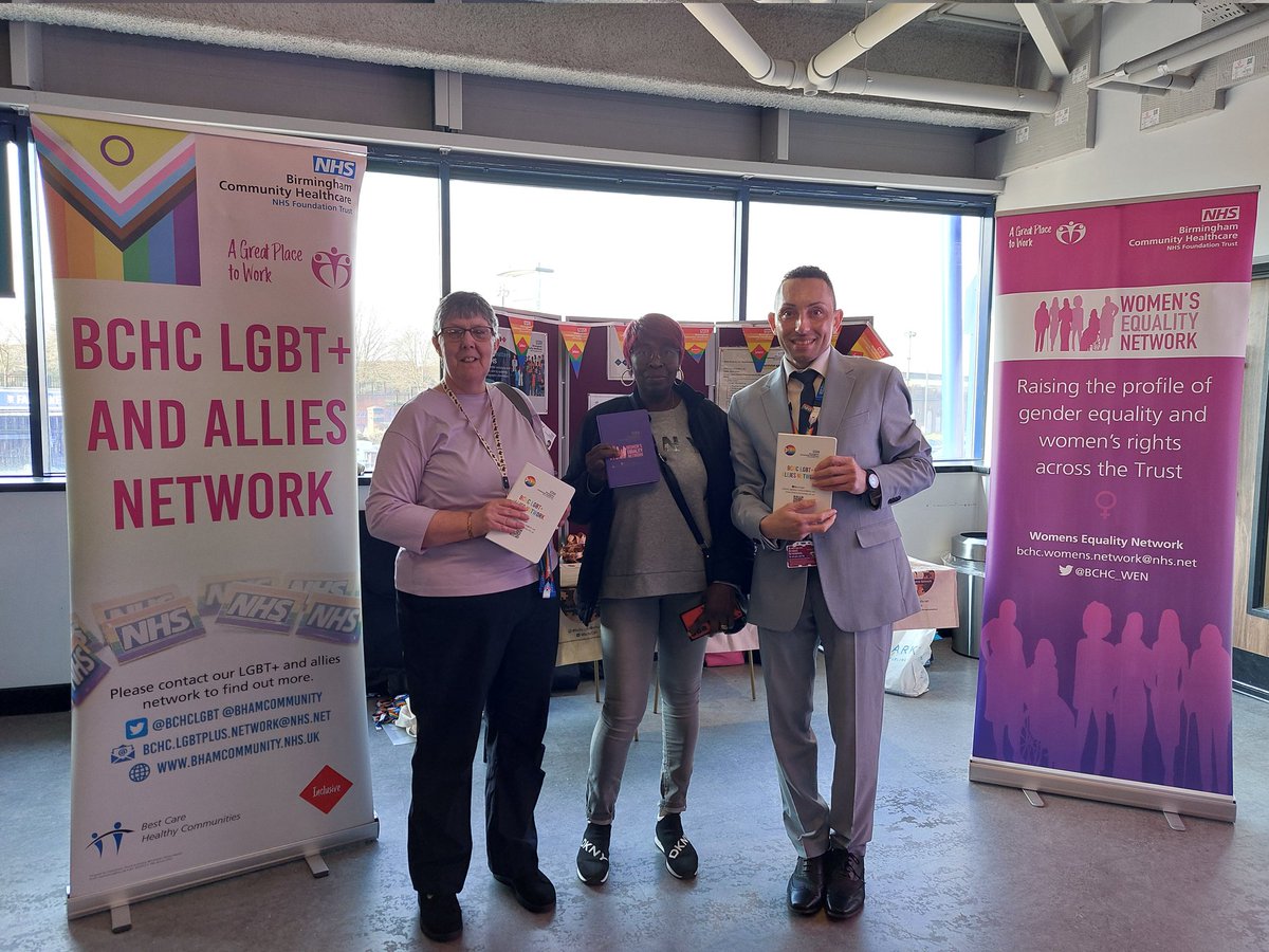Equality Team BCHC (@bchcequality) on Twitter photo Will Hopkins, Staff Equality Network Coordinator promoting the Staff networks and EDI team at Healthcare Support Workers Forum today at Birmingham City FC.
<a href="/bhamcommunity/">@bhamcommunity</a> <a href="/BchcCdn/">Culturally Diverse Staff Network</a> <a href="/Bchcstaffcarers/">BCHC Staff Carers network</a> <a href="/bchcdansn/">BCHC DANSN</a> <a href="/bchclgbt/">BCHCLGBT</a> <a href="/BCHC_WEN/">BCHC Women's Equality Network</a> Will Hopkins, Staff Equality Network Coordinator promoting the Staff networks and EDI team at Healthcare Support Workers Forum today at Birmingham City FC.
<a href="/bhamcommunity/">@bhamcommunity</a> <a href="/BchcCdn/">Culturally Diverse Staff Network</a> <a href="/Bchcstaffcarers/">BCHC Staff Carers network</a> <a href="/bchcdansn/">BCHC DANSN</a> <a href="/bchclgbt/">BCHCLGBT</a> <a href="/BCHC_WEN/">BCHC Women's Equality Network</a>
