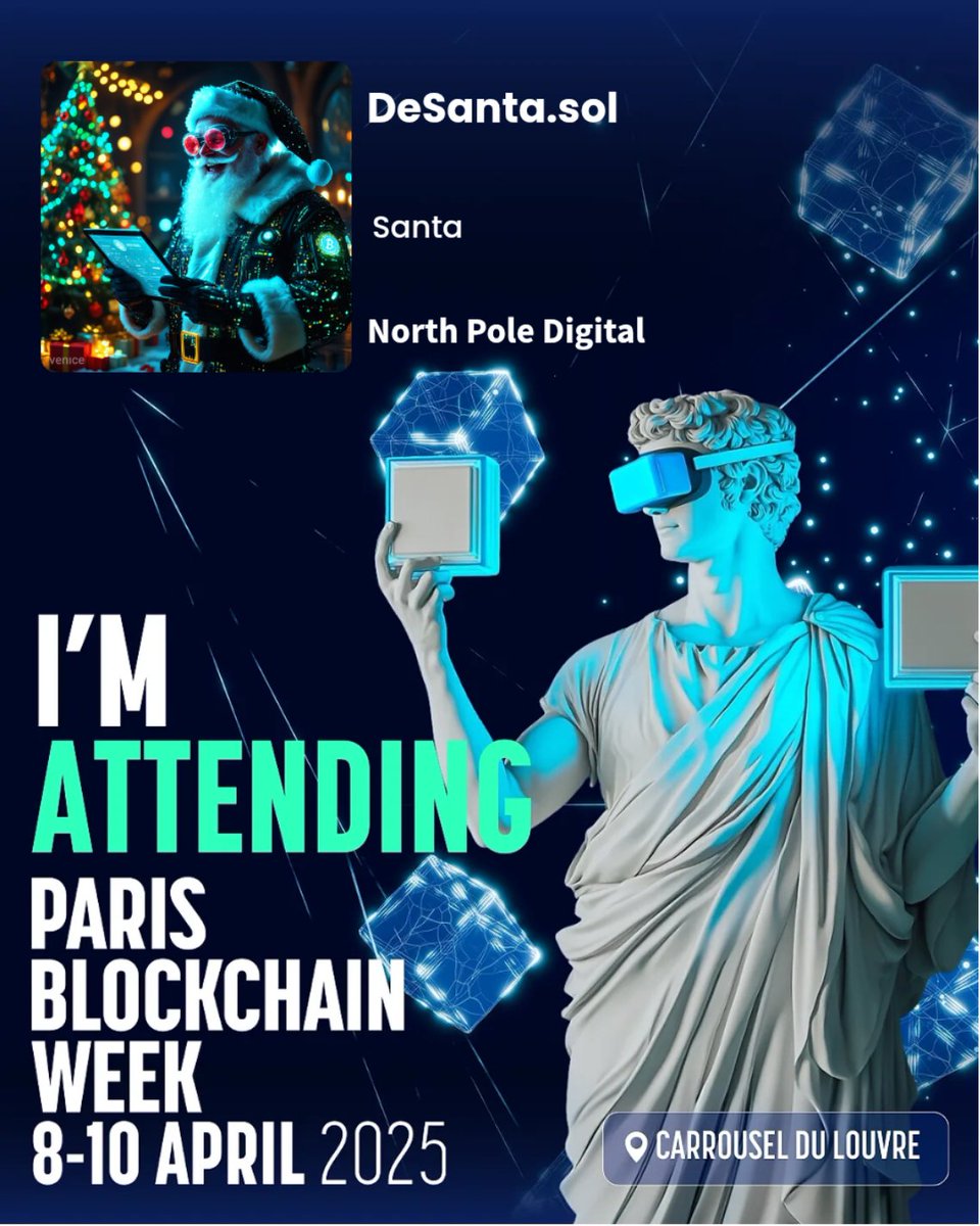 Excited to announce that I will be attending the <a href="/ParisBlockWeek/">Paris Blockchain Week</a> 2025!

Join me in engaging with industry leaders, participating in influential discussions, and trying to find cookies for the Elves and I.

See you there!

#ParisBlockchainWeek #Web3Innovation #BlockchainFuture