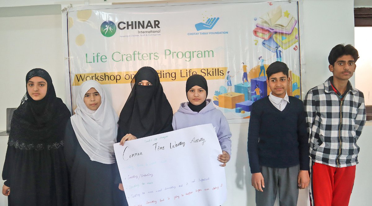 i_CHINAR's tweet image. Workshop on Time Management Engages Adolescents Under Life Crafter Program under Child Development!
A time management #workshop was held under the #Life #Crafter program, featuring interactive activities to teach #adolescents the value of managing time effectively. 1/2