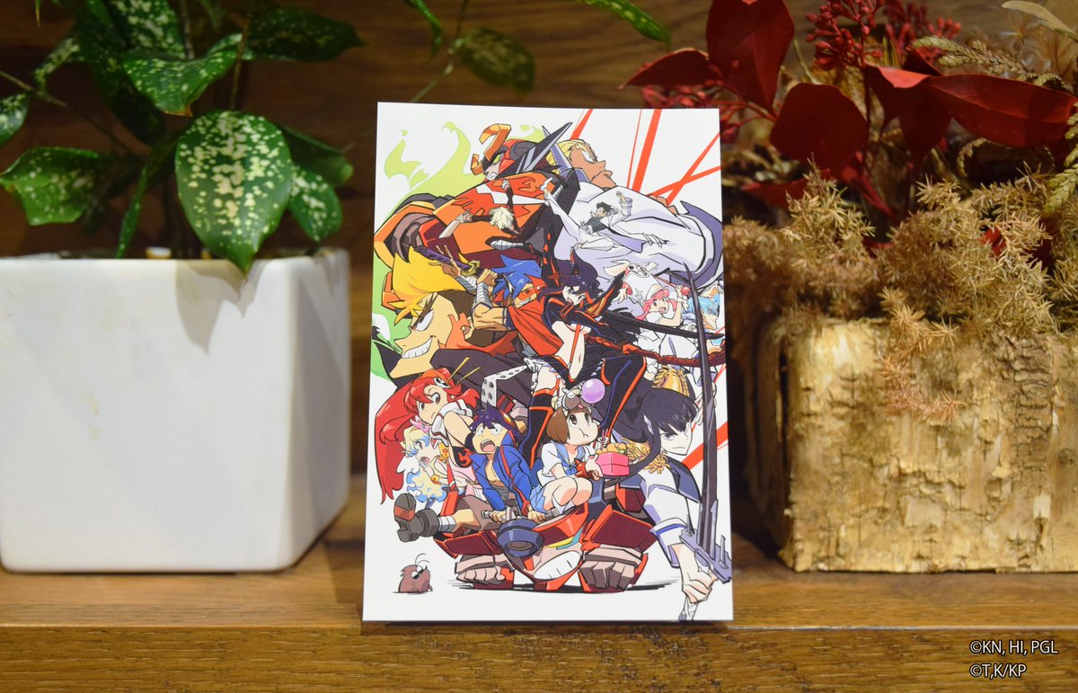 グレンラガン対キルラキル展 アクスタ クリアファイル ポストカード