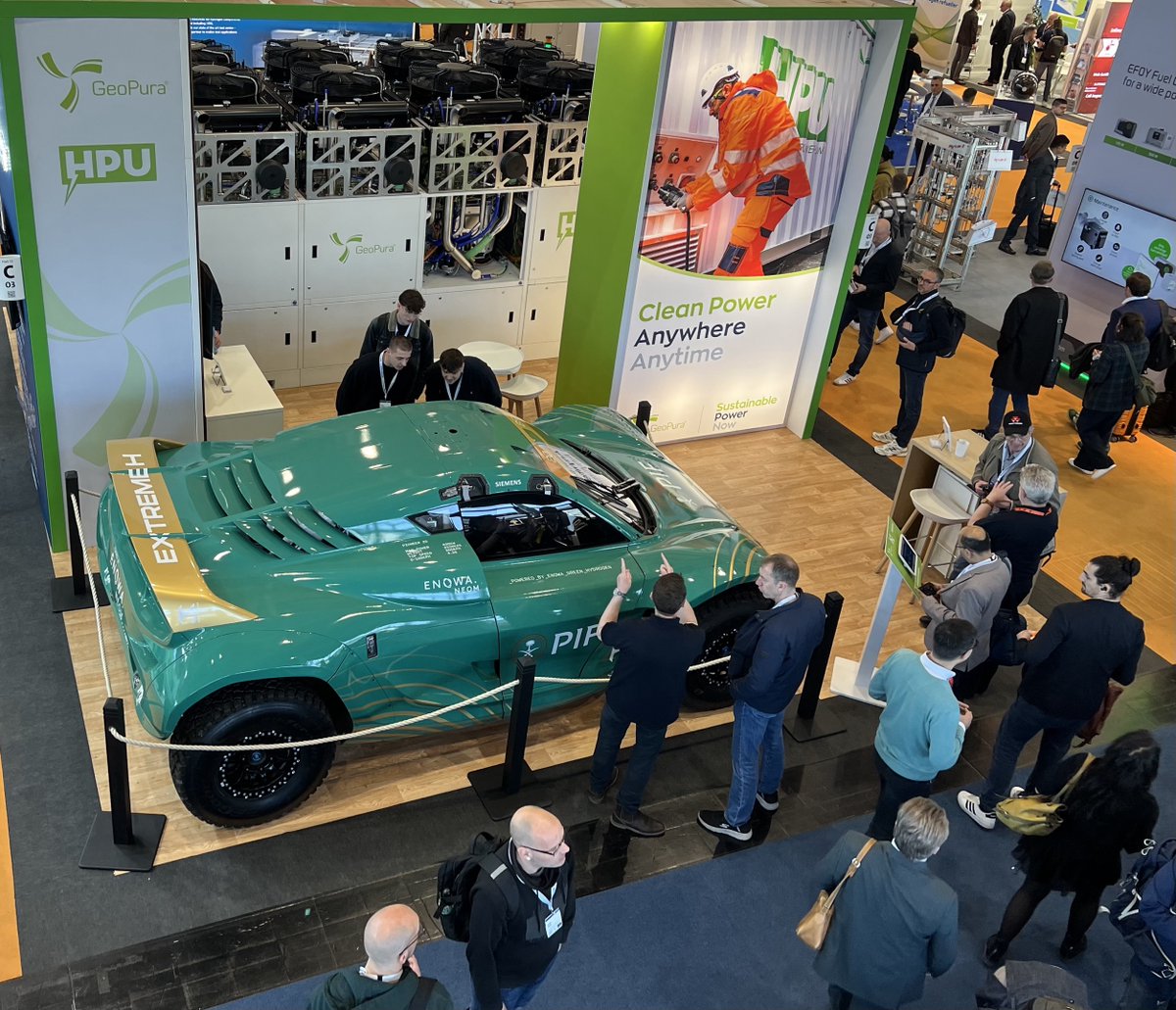 We’re showcasing the <a href="/ExtremeHLive/">Extreme H</a>  Pioneer 25 (the world’s first hydrogen-powered off-road race car) at <a href="/hannover_messe/">HANNOVER MESSE</a>. As a technical partner, GeoPura helped shape refuelling and safety for the series. See it at Hall 013, Stand C03! #ExtremeH #Hydrogen