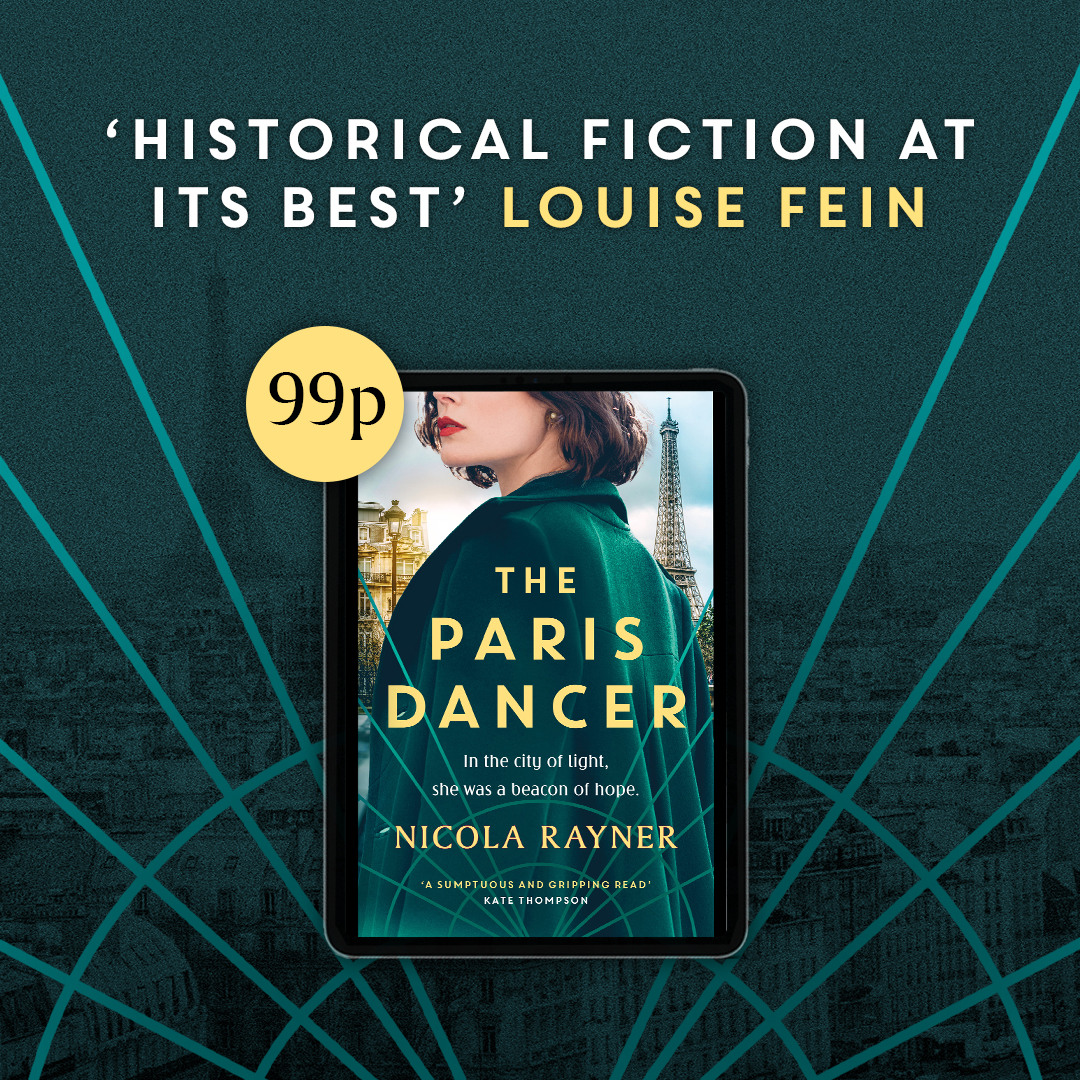 Aria Fiction (@ariafiction) on Twitter photo From <a href="/Nico1aRayner/">Nicola Rayner</a>, the acclaimed author of The Girl Before You, comes a riveting and unforgettable story inspired by the incredible true story of a Jewish ballroom dancer in Paris during World War II.
#TheParisDancer is 99p in eBook now! amzn.eu/d/fHaVXf8 From <a href="/Nico1aRayner/">Nicola Rayner</a>, the acclaimed author of The Girl Before You, comes a riveting and unforgettable story inspired by the incredible true story of a Jewish ballroom dancer in Paris during World War II.
#TheParisDancer is 99p in eBook now! amzn.eu/d/fHaVXf8