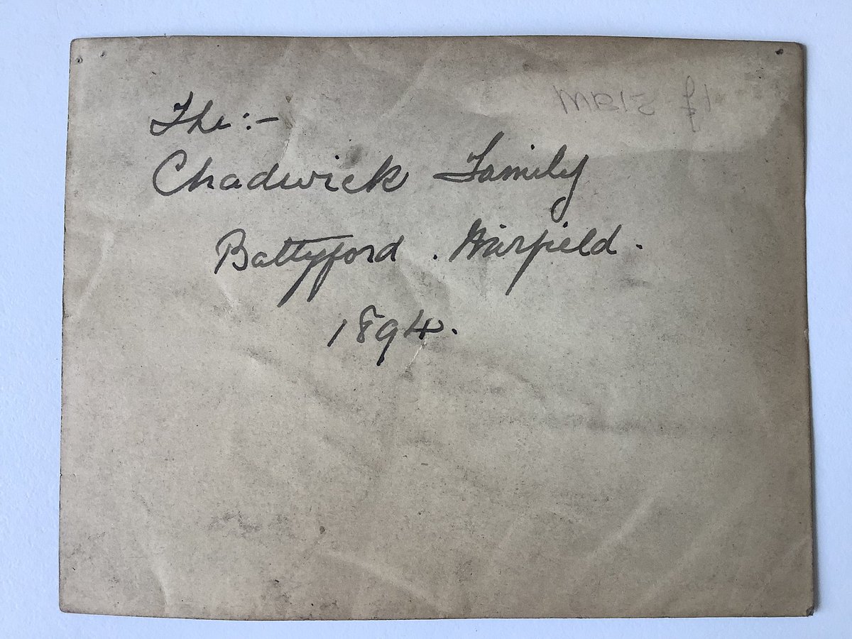 PaulSuttonKing's tweet photo. Anyone researching the #Chadwick family? These days Battyeford and #Mirfield look almost joined up but I expect they were distinct places in 1894. I’m expecting more stone than brick in this part of the world. Was the photo taken elsewhere I wonder? https://t.co/UEQgNZwL0O