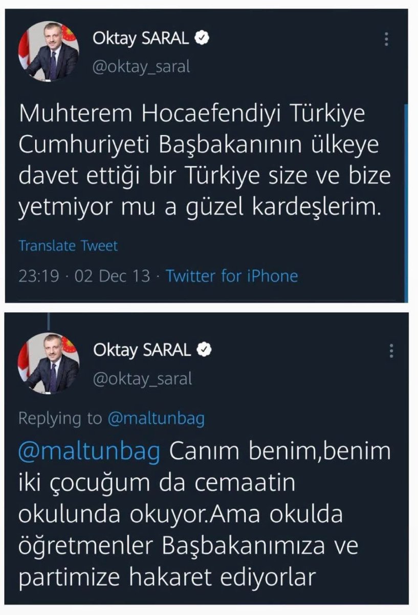<a href="/oktay_saral/">Oktay SARAL</a> Sizin kültürünüz de "muhterem hoca efendi" nizden geliyor olmalı. Yazdığınız bu twit onu gösteriyor