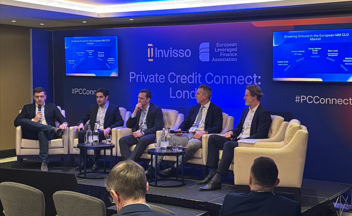 FitchRatings's tweet photo. #FitchRatings was delighted to be part of the @Invisso Private Credit Conference in London last week. 

Thanks to everyone who visited us - we had lots of insightful discussions on mid market #CLOs, #NAV and #FundFinance. 

Learn more: https://t.co/Sxc6zqGZla

#DirectLending https://t.co/nGu4zvcxjT