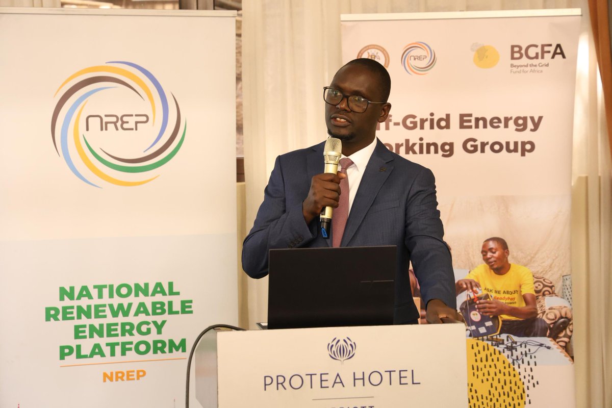 NREP_Uganda's tweet photo. “Our goal is clear—build a collaborative platform to address barriers & catalyze investment in Uganda’s #OffGridEnergy sector.”
At today’s #OGEWG Dialogue, we reaffirm #BGFA’s support for market coordination, innovation & inclusive energy access.
— @AlexanderAkena , OGEWG Secretariat 🇺🇬
#EnergyAccess