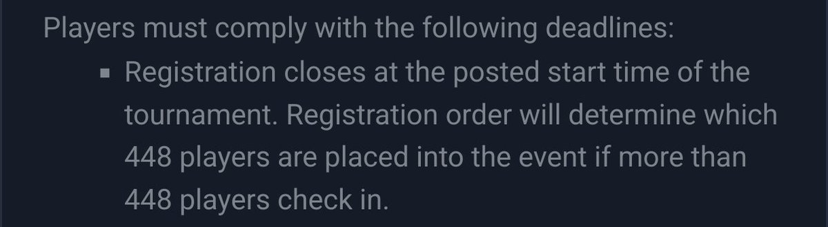 Besides being better about opening up qualifier sign up, they also increased the size to 448👏👏👏