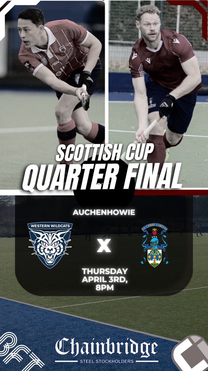 Men’s 1st team in cup QF action tonight at Auchenhowie! Don’t miss the top 2 sides in the country going head to head for a place in Saturdays Semi-Final at Glasgow Green! #MTC