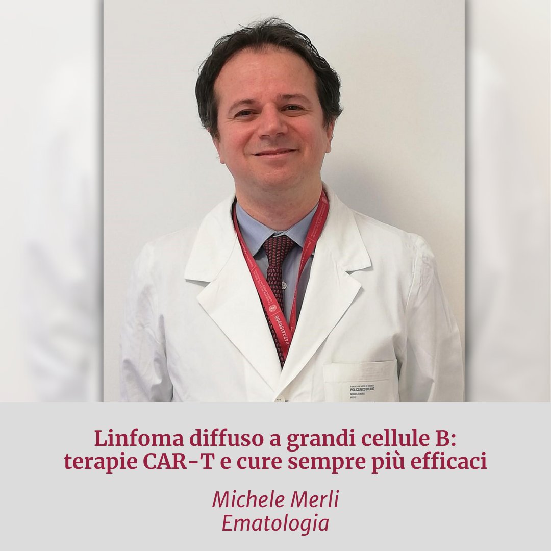 Policlinico di Milano (@policlinicomi) on Twitter photo #RASSEGNASTAMPA #Linfoma #DLBCL: terapie CAR-T e cure sempre più efficaci. A <a href="/TerapieAvanzate/">Osservatorio Terapie Avanzate</a> e <a href="/OssMalattieRare/">OMaR Malattie Rare</a> ne parla Michele Merli, specialista dell'#Ematologia - diretta dal Prof. Francesco Passamonti - di #PoliclinicoMi
➡ bit.ly/3Rv8Fut #RASSEGNASTAMPA #Linfoma #DLBCL: terapie CAR-T e cure sempre più efficaci. A <a href="/TerapieAvanzate/">Osservatorio Terapie Avanzate</a> e <a href="/OssMalattieRare/">OMaR Malattie Rare</a> ne parla Michele Merli, specialista dell'#Ematologia - diretta dal Prof. Francesco Passamonti - di #PoliclinicoMi
➡ bit.ly/3Rv8Fut