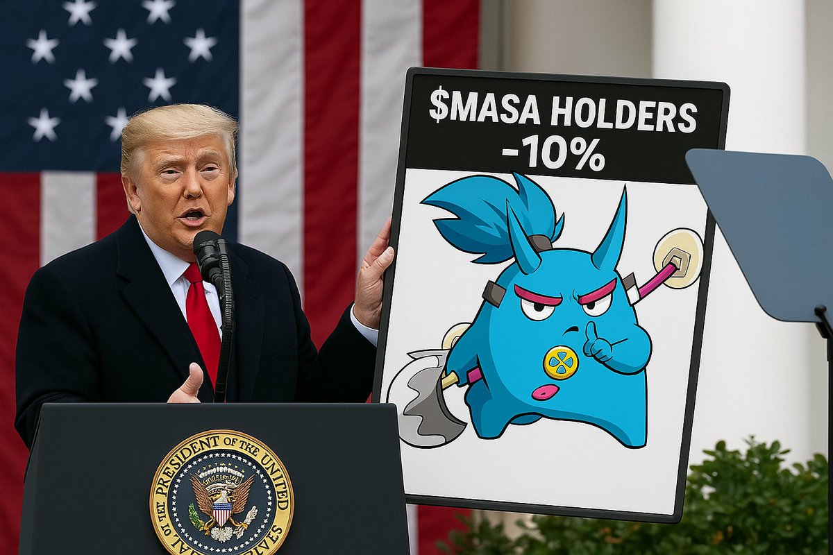 Trump’s tariffs sliced through us like a samurai’s katana, but if you’re holding $MASA, you’re dodging 10% of that blade like a ninja master! Snag some $MASA, HODL strong, and watch those tariff shurikens miss! 

Disclaimer: MASA is not a financial adviser; please consult one.