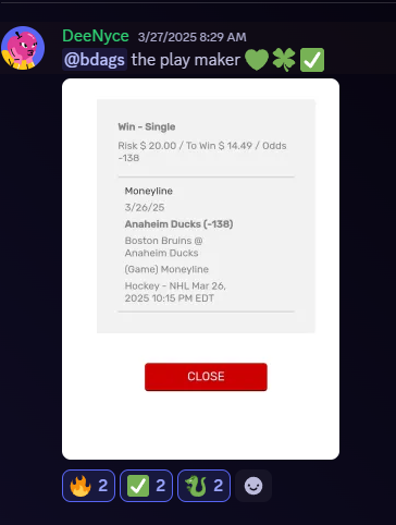 bdagspicks's tweet photo. EVERONE IN THE DISCORD IS CASHING OUT THIS MONTH! 

APRIL IS THE MONTH OF MAKING MONEY!🍀

JOIN THE SERVER THROUGH THE LINK TO WIN AND HIT GREENS ✅🔥💸⬆️

#PrizePicks #UnderdogFantasy #thrillzz #Fliff #Discord #bettingdiscord #Parlay #ParlayPlay #SportsPicks #sportsbettingpicks https://t.co/VfeRSB88c2