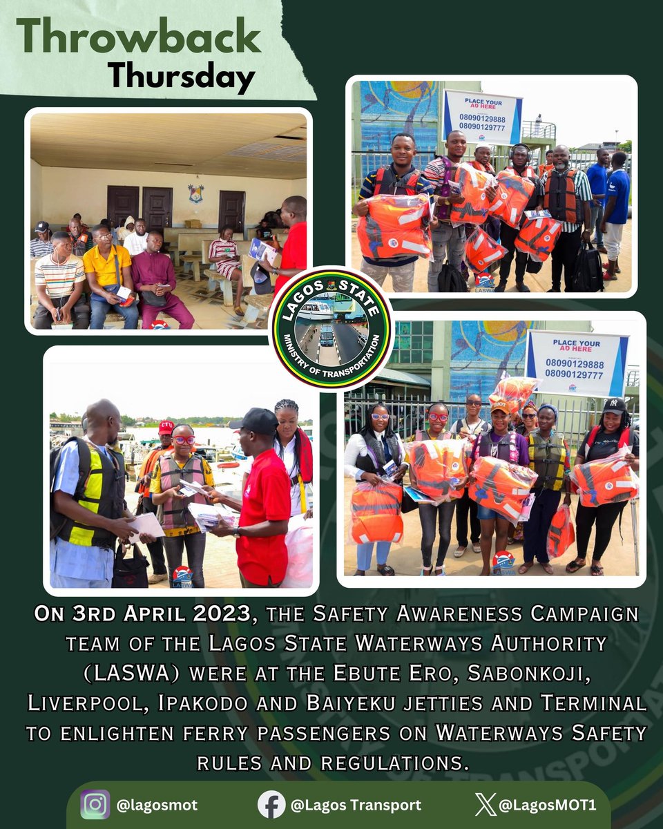 #ThrowbackThursday
#LagosMOT
#Ensuringseamlesscommuting