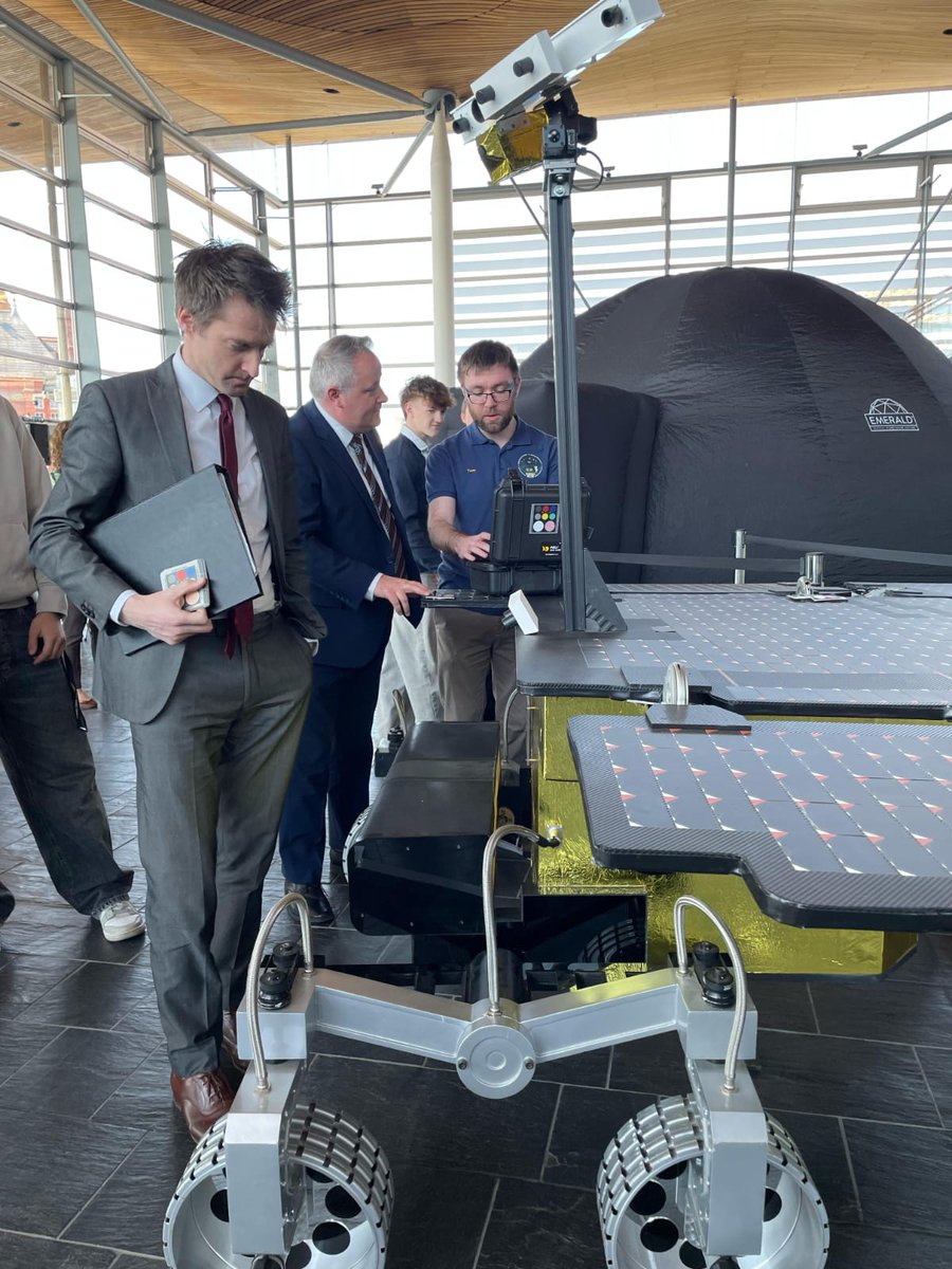 Sam Rowlands MS (@samrowlands_) on Twitter photo The ExoMars rover made an appearance <a href="/SeneddCymru/">Senedd Cymru</a> yesterday.
It's due to land on the planet Mars in 2028!
The rover was built in Wales by <a href="/AberUni/">Aberystwyth University</a>, and it's brilliant to see such innovation happening. The ExoMars rover made an appearance <a href="/SeneddCymru/">Senedd Cymru</a> yesterday.
It's due to land on the planet Mars in 2028!
The rover was built in Wales by <a href="/AberUni/">Aberystwyth University</a>, and it's brilliant to see such innovation happening.
