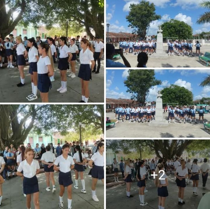 Como parte de las actividades que se realizan en #VillaClara en conmemoración de los aniversarios 63 de la #UJCdeCuba y 64 de la <a href="/OPJMCuba/">OPJM Cuba</a>, se desarrolló en Camajuaní el encuentro de Compañías de Ceremonia.
#PorCamagüeyTodo #PorCubaJuntosCreamos