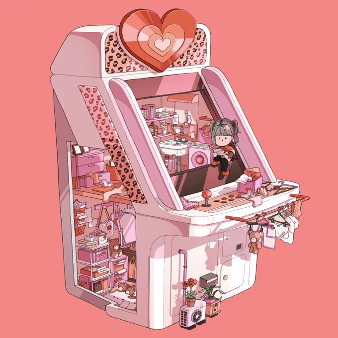 アーケードゲーム機の部屋 