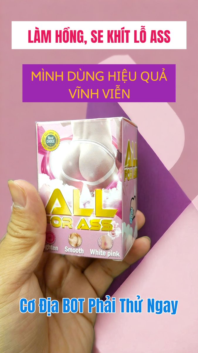 CONGDONG122024's tweet photo. CÒN GÌ KÍCH THÍCH HƠN 1 BỜ MÔNG HỒNG HÀO, 1 CÁI ASS SE KHÍT VỚI #ALLFORASS trị dứt điểm tình trạng mụn nhọt, thâm sạm Se khít, trắng hồng, mịn màng vĩnh viễn Nhân dịp Giỗ Tổ, shop có nhiều ưu đãi cho ae
Zalo: https://t.co/ObmgPndfOC
Tele: https://t.co/YZNheBhEUX https://t.co/ksvMu8p0Is