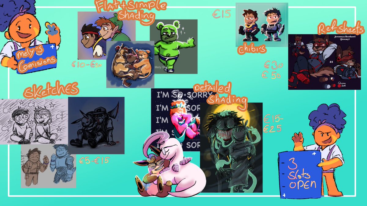 MelyStripes's tweet image. New commission page!
Dm me on twitter or Discord if interested (@melystripes)
3 slots open
Payment only through paypall or Tikkie(Dutch/belgium)
Feel free to ask questions below or in DM's