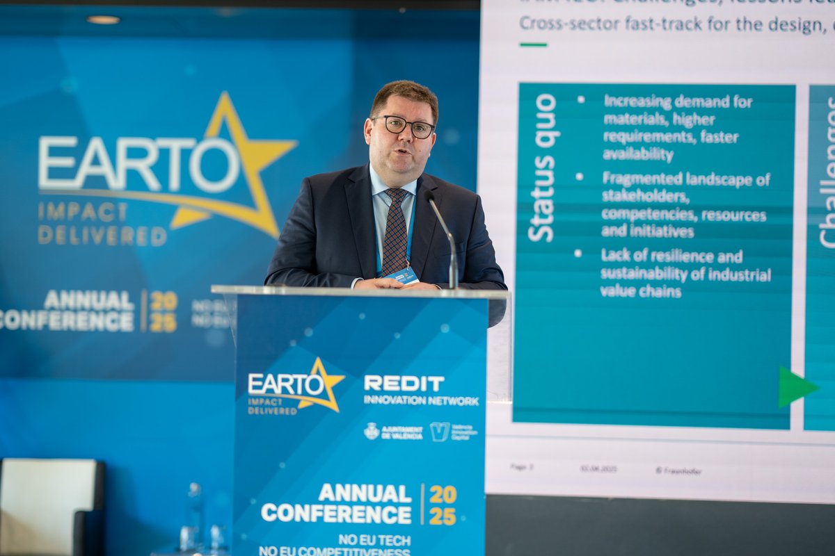 📢Let's attack the part 2️⃣ of #EARTOAC2025, with an introduction by Mathias Rauch, Chief Representative for the EU Fraunhofer-Gesellschaft.