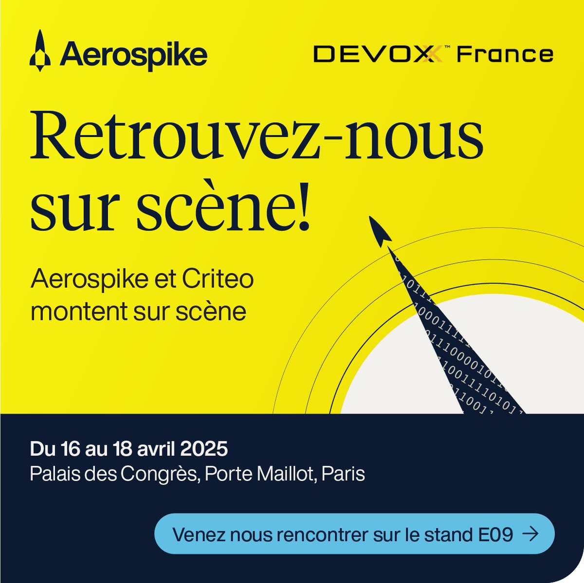 🚀#Aerospike is a Platinum Sponsor at <a href="/DevoxxFR/">DevoxxFR</a> 2025! 🚀
 
Join us at booth E09 to discover how our real-time database delivers unmatched speed, scale, and cost efficiency. Let’s power your next big idea together!
 
See you at #Devoxx! Register here: ecs.page.link/YhZWn