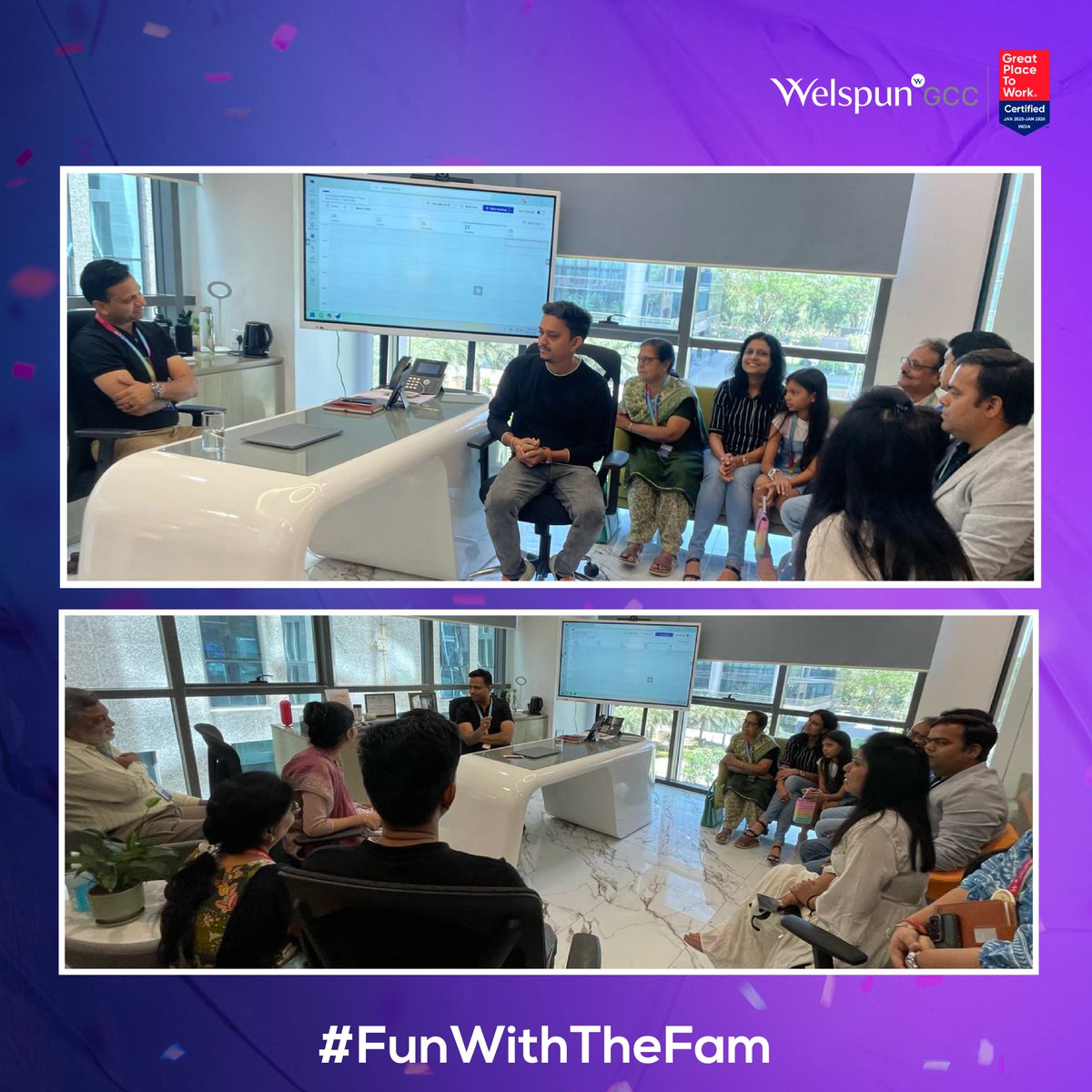 Welspun_GCC's tweet image. Work is where we grow, achieve, and innovate but it’s also where bonds strengthen beyond tasks and deadlines. At Welspun GCC, we believe celebrating not just professional journeys but also the people who make them special—our families!
#FunWithTheFam #FamilyAtWork #welspun_gcc