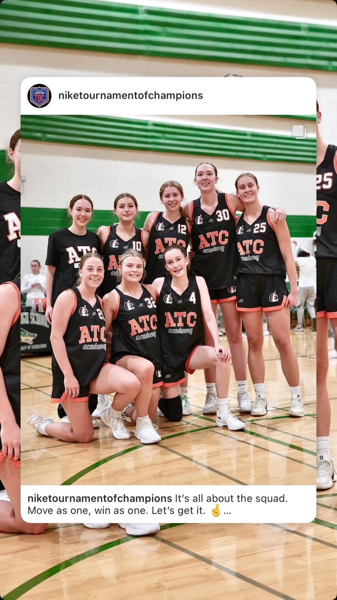 NIKE TOURNAMENT OF CHAMPIONS!!
Amazing group of Aussie girls! Love you all 🥰 #prospect #ntoc #NIKE #womensbasketball #wbb