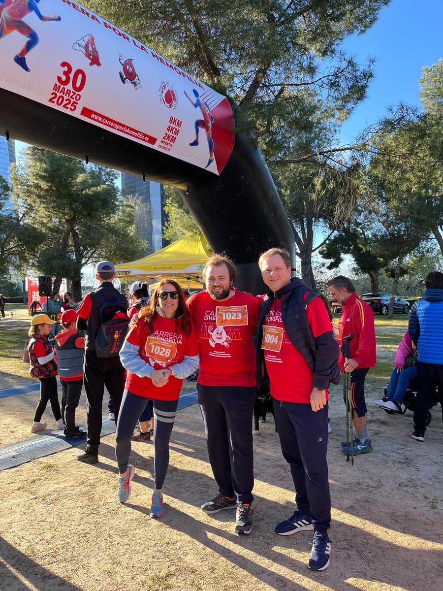 Sobi_Iberia's tweet photo. ¡Participamos en la VII Carrera por la Hemofilia de @hemofiliamadrid! 
Gracias a Ashemadrid por la iniciativa y por permitirnos vivir una buena mañana de deporte y salud y de sensibilización en torno a la hemofilia.
#ImpactoPositivo
#CompromisoCERcano https://t.co/IjmQXynvlg