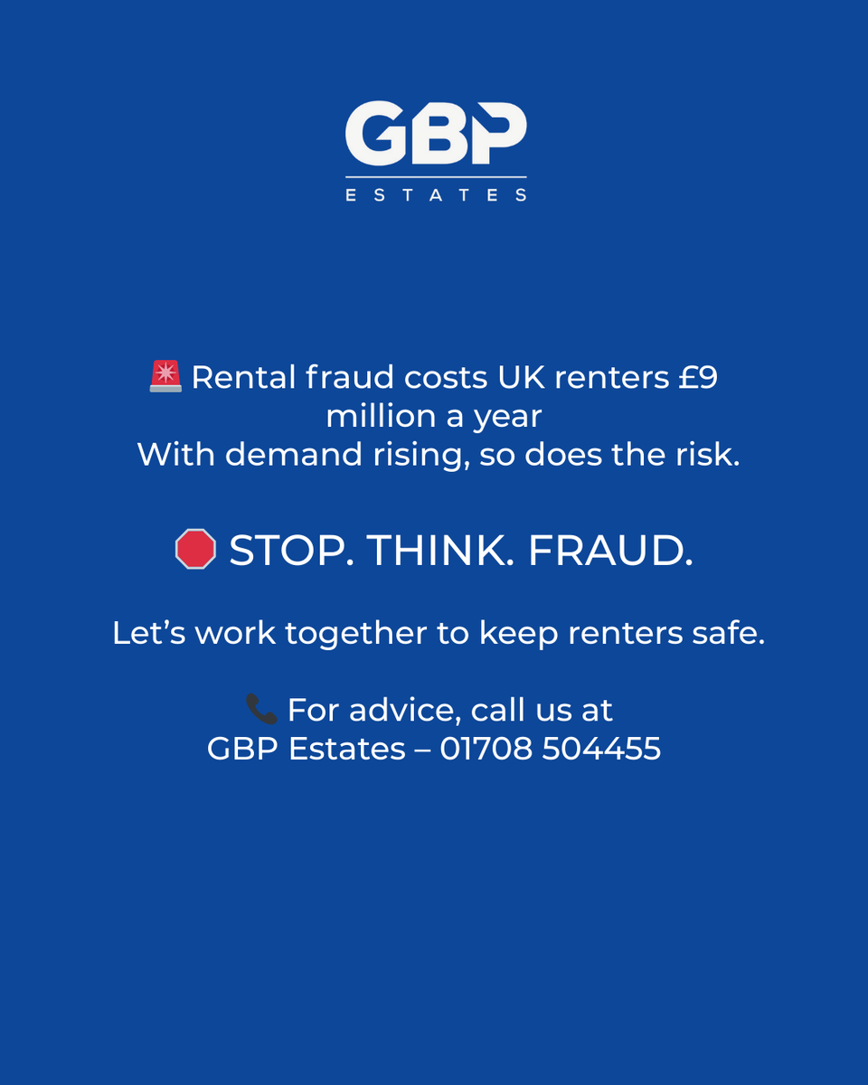 🚨 Rental Fraud Alert - A real scam cost one renter £1,500.
Don’t let it happen to you. Swipe through to see what happened and how to protect yourself.
#RentalFraud #StaySafe #RomfordRentals #GBPProtects #StopThinkFraud
