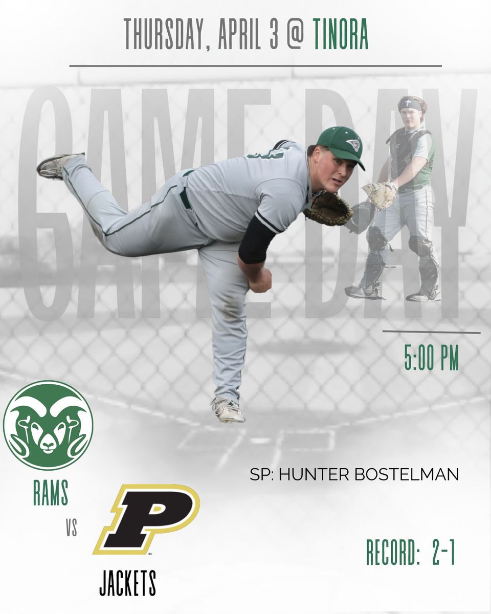 Tinora Baseball is back at home tonight, taking on Perrysburg! ⚾️ the Yellow Jackets made a Final Four run in last year’s Division I state tournament, bringing strong competition to the field. #RamPride #GameDay #TinoraBaseball
📍Tinora HS
🏟️Grube Field
⏰5:00 pm