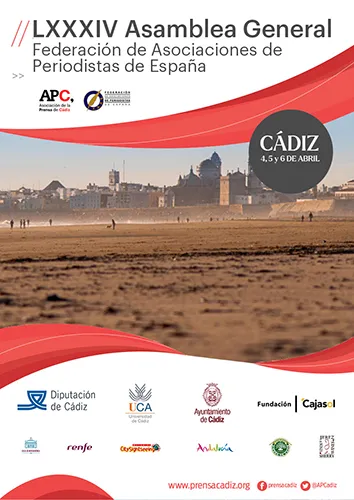 portal_com's tweet photo. Cerca de un centenar de periodistas participarán en la LXXXIV Asamblea General de la FAPE en Cádiz
https://t.co/m44UdTbJ18 https://t.co/8wETWYo3Gy
