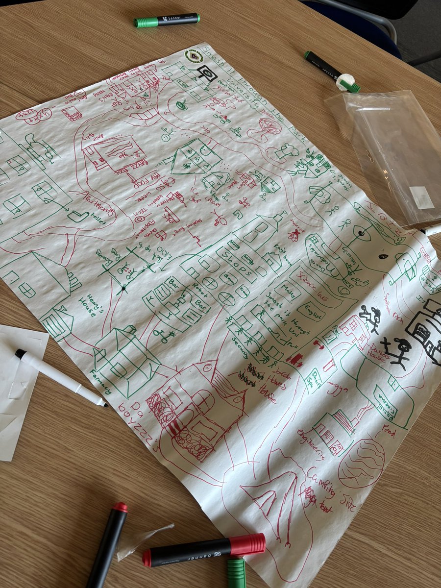 chelsearedshaw's tweet photo. The Outreach team have had a great couple of days on campus with @WoodkirkAcademy, their year 8 students got a chance to build a university, get a tour of the campus and even play some bingo! https://t.co/ZqCNtC8qh9