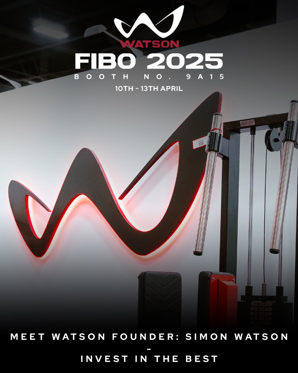 A week to go until FIBO 2025! Watson is excited to showcase our latest equipment - don’t miss the chance to meet our founder, Simon Watson and try out some of unique pieces for yourself.

📍Visit us at our booth: 9A15 (Hall 9)

#watsongym #investinthebest #gymequipment #fibo