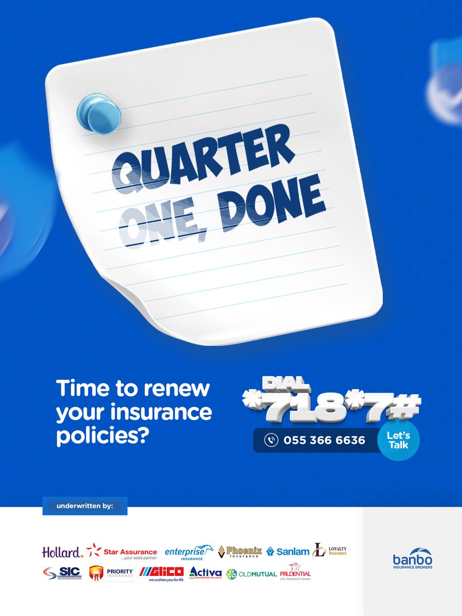 Choose Banbo to guide you every step of the way.

#InsuranceSolutions #InsuranceGhana #Insurance #InsuranceBrokersGh #InsuranceBrokers #InsuranceAdvisor #MoreThanInsurance #InsuranceTechnology #InsurTech