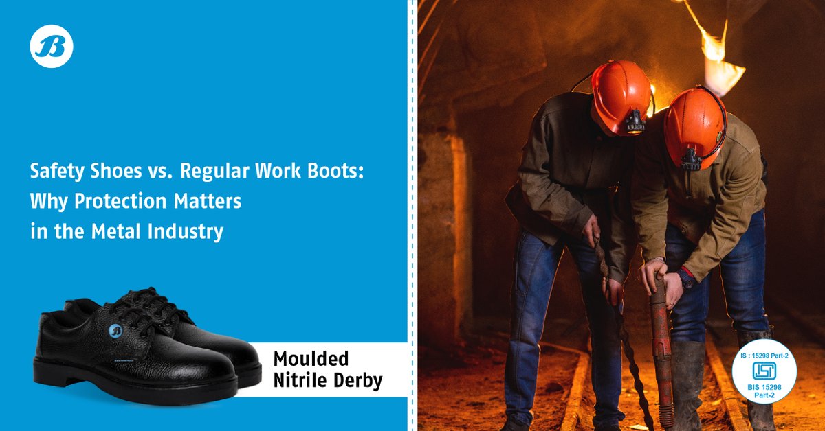 Bata_Ind_India's tweet photo. In the demanding environments of the metal and mining industry, workers are constantly exposed to hazards such as heavy machinery, extreme temperatures, sharp objects, and electrical risks.
Please read our detailed blog on https://t.co/nvXXuaLyws how Bata Industrials’ https://t.co/V0OScw4ON5
