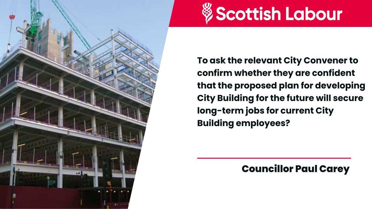 .<a href="/CllrPaulCarey/">Paul Carey</a> is seeking assurance that the Council’s plans for developing City Building will safeguard the long-term future of its current workforce.