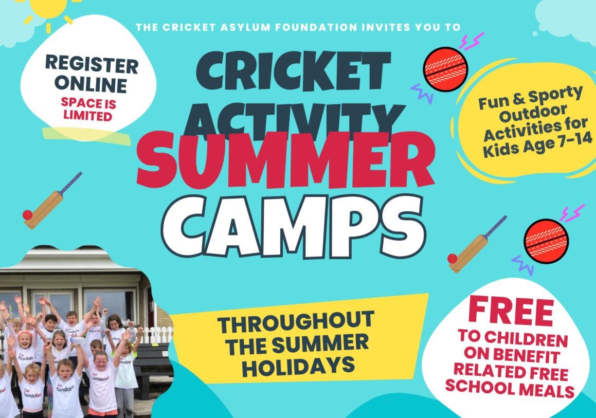 The Cricket Asylum Foundation still have free places (benefit related FSM)and subsidised places available on the Easter school holidays programme at King Cross Rugby Social Club W/C 14th April for young people aged 6-14.

Book here: …cketasylumfoundation.coordinate.cloud/project/65592

#HAF2025