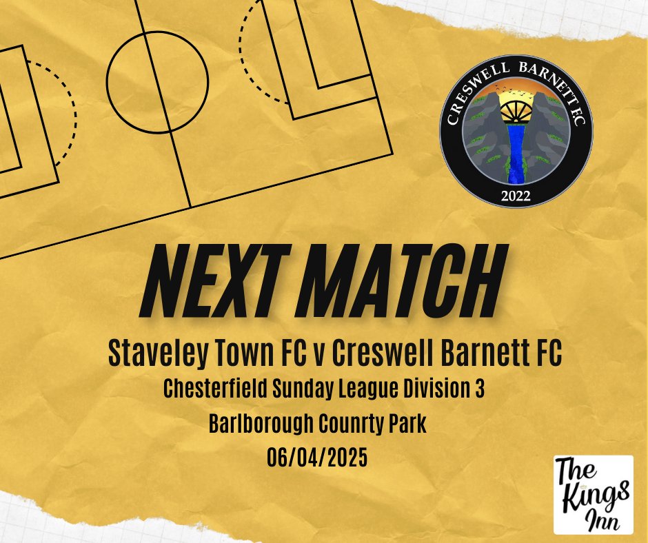 𝗠𝗔𝗧𝗖𝗛𝗗𝗔𝗬 𝟭𝟲 🔜⚽

The lads travel to Barlborough Country Park this sunday as we take on Staveley Town FC.