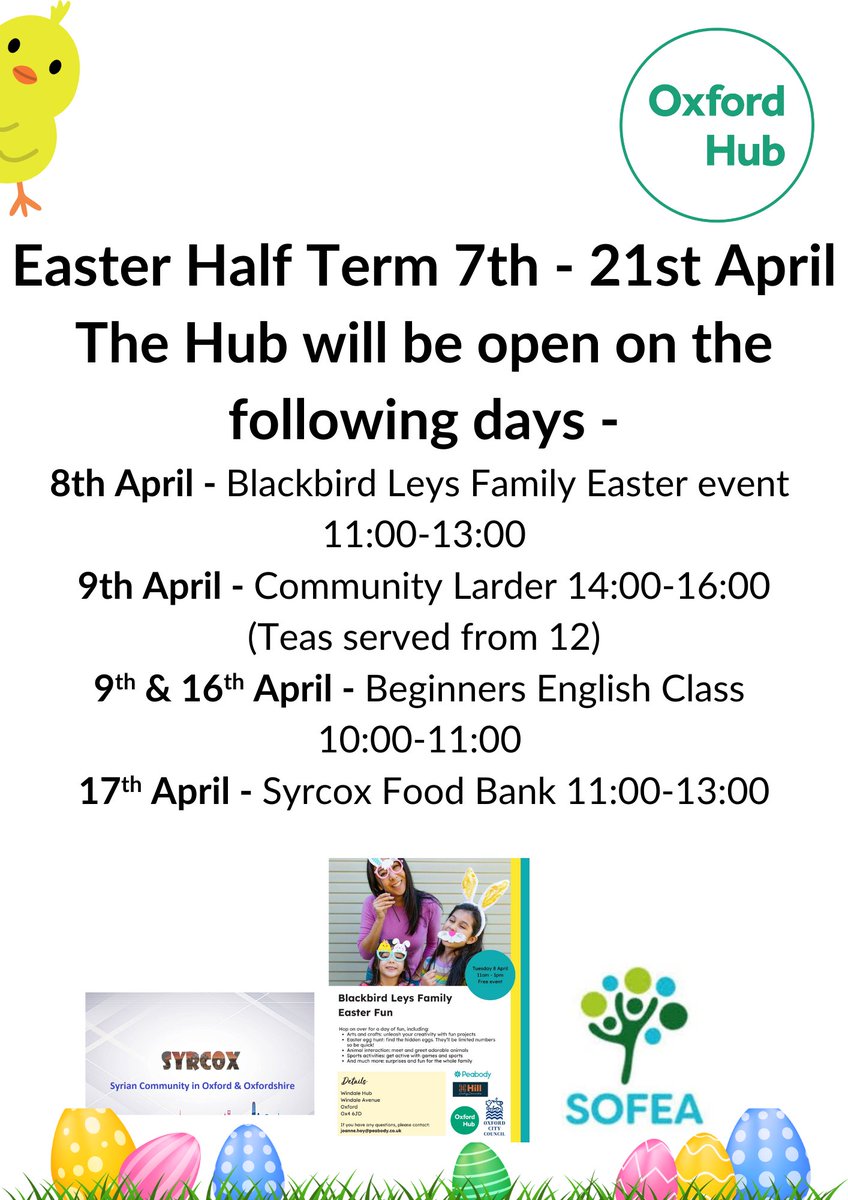 Please see our Easter Half Term Opening Days 🐣🐇