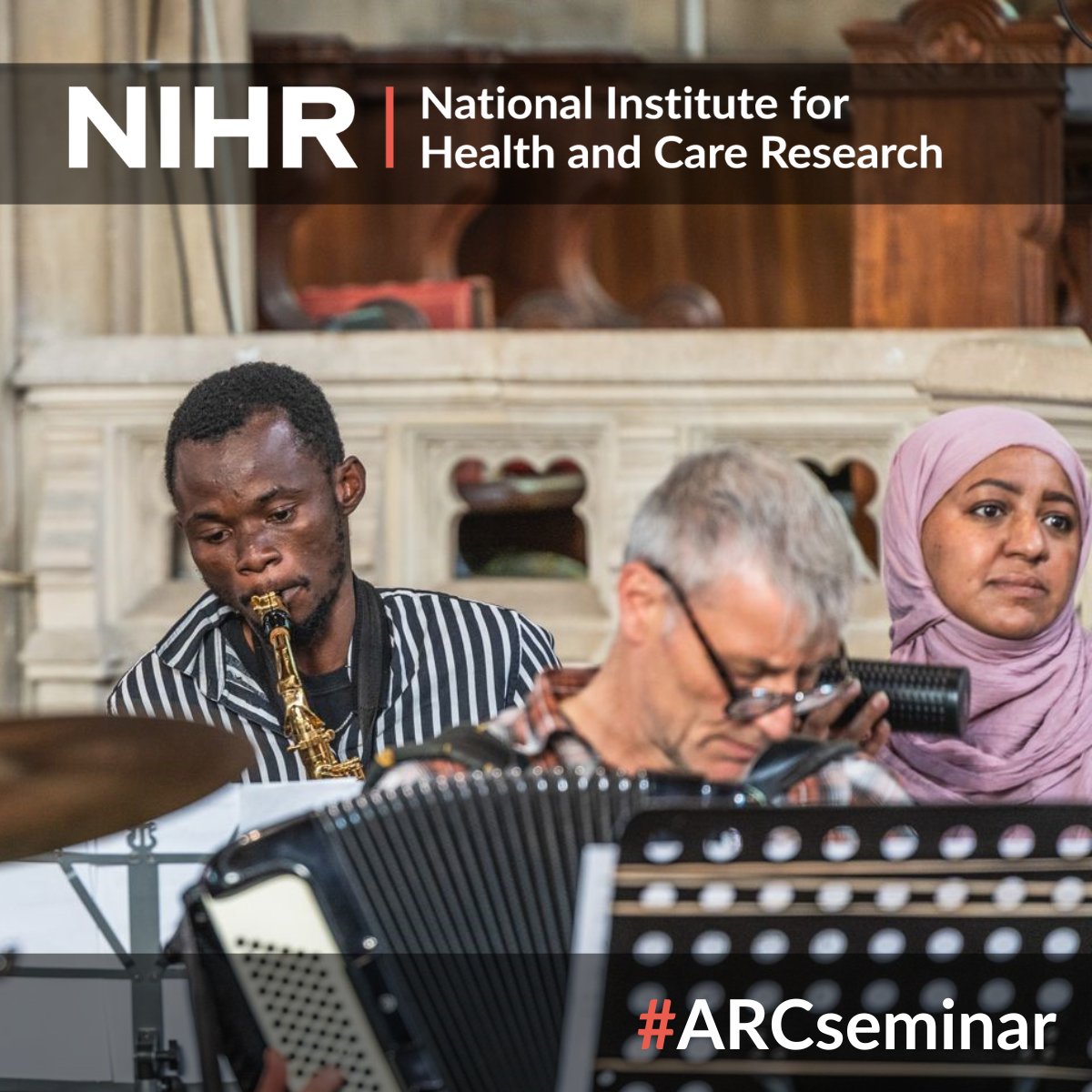 NIHR Applied Research Collaborations (ARCs) (@nihrarcs) on Twitter photo Improving #MentalHealth & wellbeing with creative arts
🗓️Wed 7 May 1pm
eventbrite.com/e/improving-me…
2025's first #ARCseminar is chaired by <a href="/NIHR_ARC_YH/">NIHR Yorkshire & Humber ARC</a>'s <a href="/SimonGilbody/">Simon Gilbody</a>, with:
<a href="/arc_oxtv/">NIHR ARC Oxford and Thames Valley</a>'s <a href="/BrianaApplewhi1/">Briana Applewhite</a>
<a href="/ARC_West/">NIHR Applied Research Collaboration (ARC) West</a>'s <a href="/ChristallaPitha/">Christalla Pithara</a>
<a href="/ARC_S_L/">NIHR ARC South London</a>'s Dr Tony Woods & Prof Ioannis Bakolis Improving #MentalHealth & wellbeing with creative arts
🗓️Wed 7 May 1pm
eventbrite.com/e/improving-me…
2025's first #ARCseminar is chaired by <a href="/NIHR_ARC_YH/">NIHR Yorkshire & Humber ARC</a>'s <a href="/SimonGilbody/">Simon Gilbody</a>, with:
<a href="/arc_oxtv/">NIHR ARC Oxford and Thames Valley</a>'s <a href="/BrianaApplewhi1/">Briana Applewhite</a>
<a href="/ARC_West/">NIHR Applied Research Collaboration (ARC) West</a>'s <a href="/ChristallaPitha/">Christalla Pithara</a>
<a href="/ARC_S_L/">NIHR ARC South London</a>'s Dr Tony Woods & Prof Ioannis Bakolis
