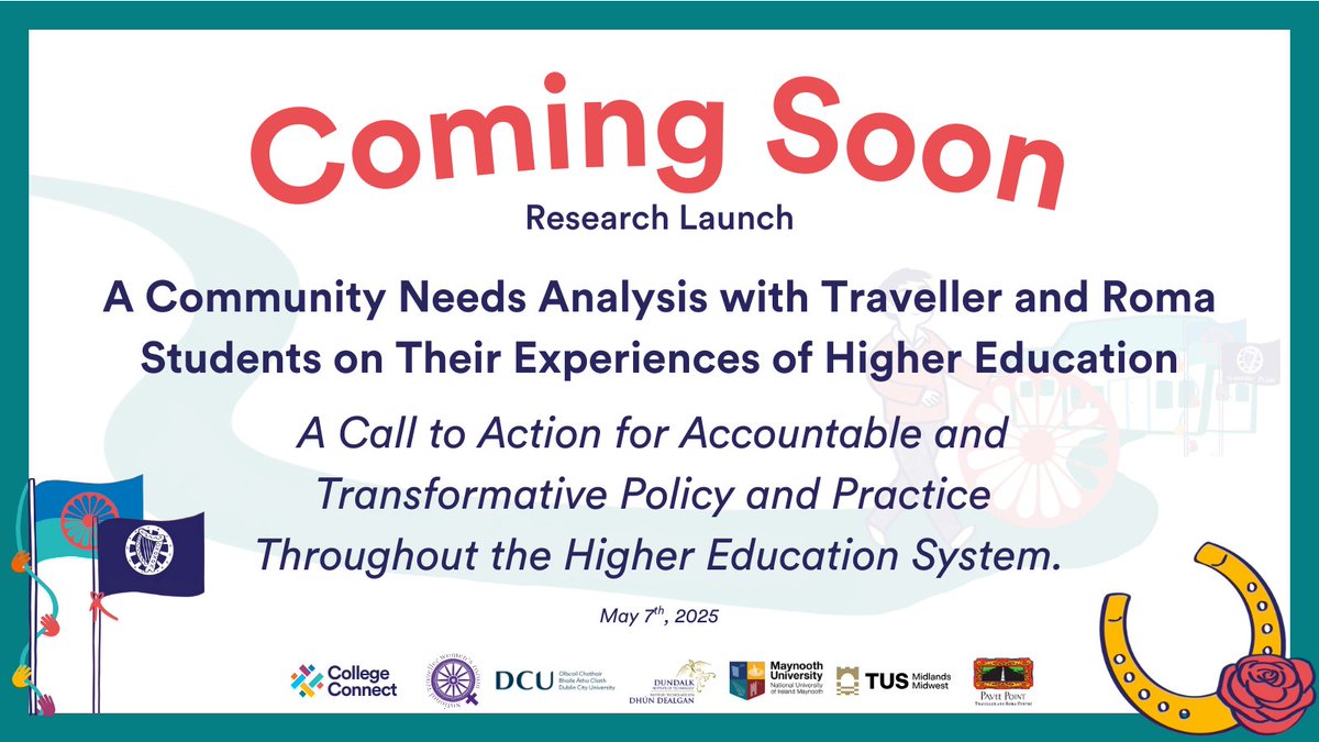 College_Connect (@mend_cc) on Twitter photo College Connect is launching 'A Community Needs Analysis with Traveller and Roma Students on Their Experiences of Higher Education' in partnership with <a href="/NTWFIRL/">National Traveller Women’s Forum</a> & <a href="/PaveePoint/">Pavee Point</a>
This report will provide recommendations for policy changes in higher education.
Launch May 7 College Connect is launching 'A Community Needs Analysis with Traveller and Roma Students on Their Experiences of Higher Education' in partnership with <a href="/NTWFIRL/">National Traveller Women’s Forum</a> & <a href="/PaveePoint/">Pavee Point</a>
This report will provide recommendations for policy changes in higher education.
Launch May 7