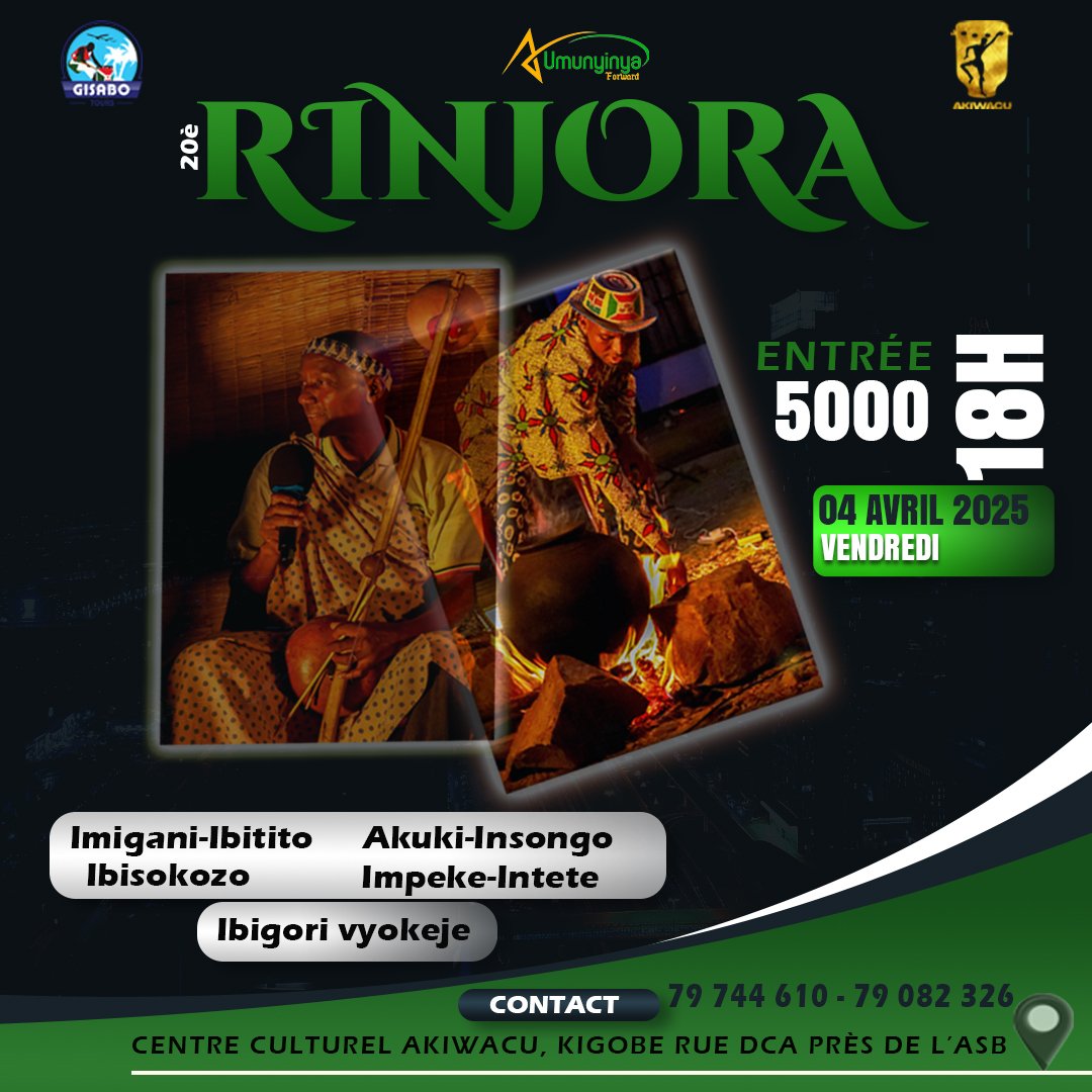 GisaboT's tweet photo. 🌾🌾🌾🌾🌾🌤

🌲Erega, baraye batugemuriye, murasimbe ejo dusangire dutere ijoro ijambo.

Ejo ni #Rinjora , isango tutokwirengagiza.

Kāze muri benshi tuvyine twidagadure.

#Akaranga 
#Imico
#Ibitito 
#Imigani
#Ibisokozo 
#Imyibutsa https://t.co/dWyDaljrUx