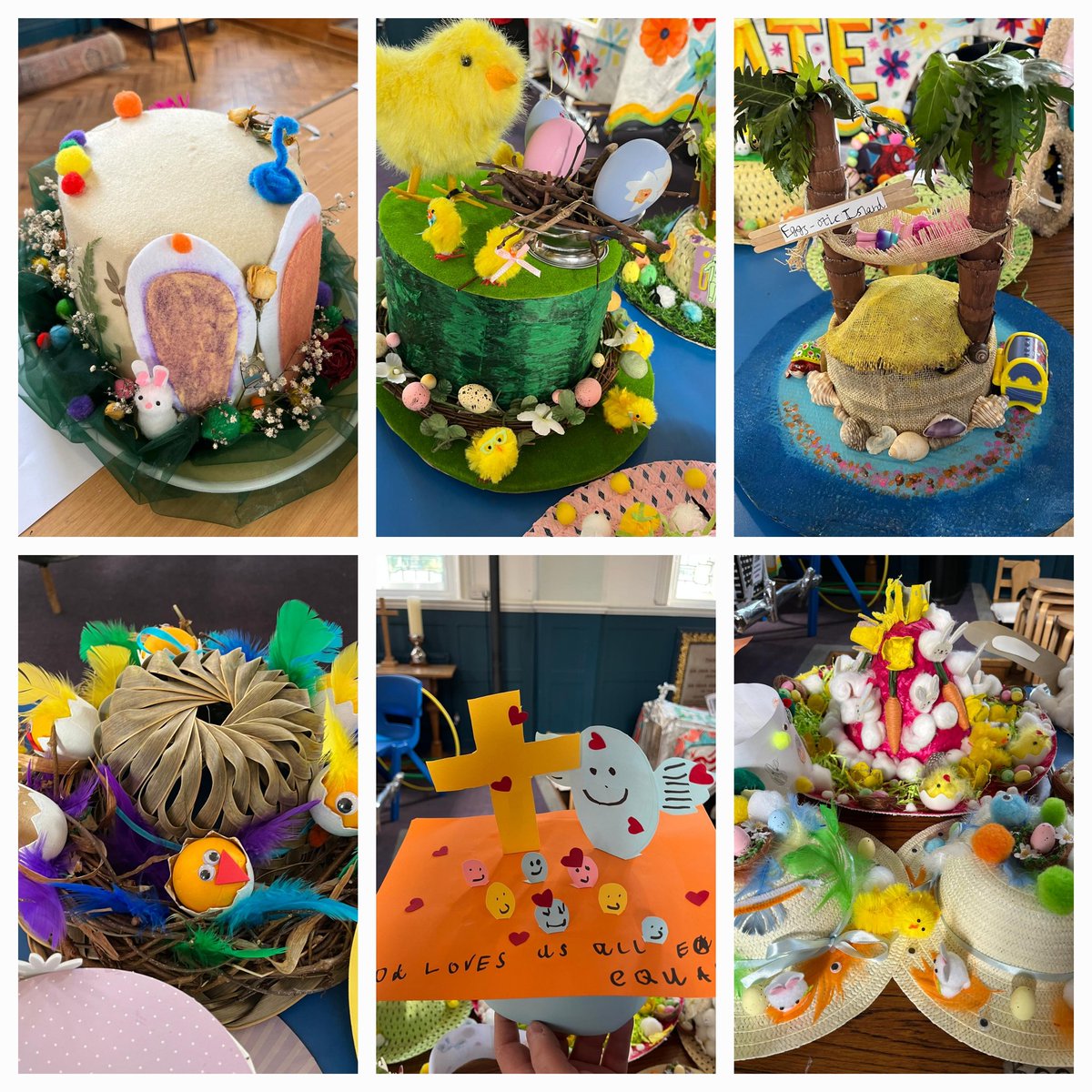 It's Easter Bonnet parade day today. Take a look at a selection of our wonderful children's creations...