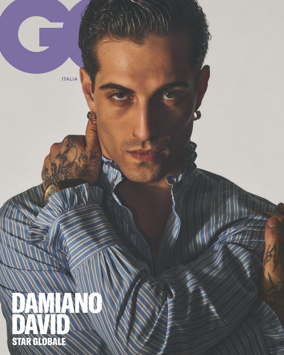 .<a href="/daviddamiano99/">Damiano David</a> covers <a href="/GQitalia/">gqitalia</a> in full Valentino.

For the issue, the singer is seen in a striped shirt with ruffle details from #AlessandroMichele's #PavillonDesFolies collection.