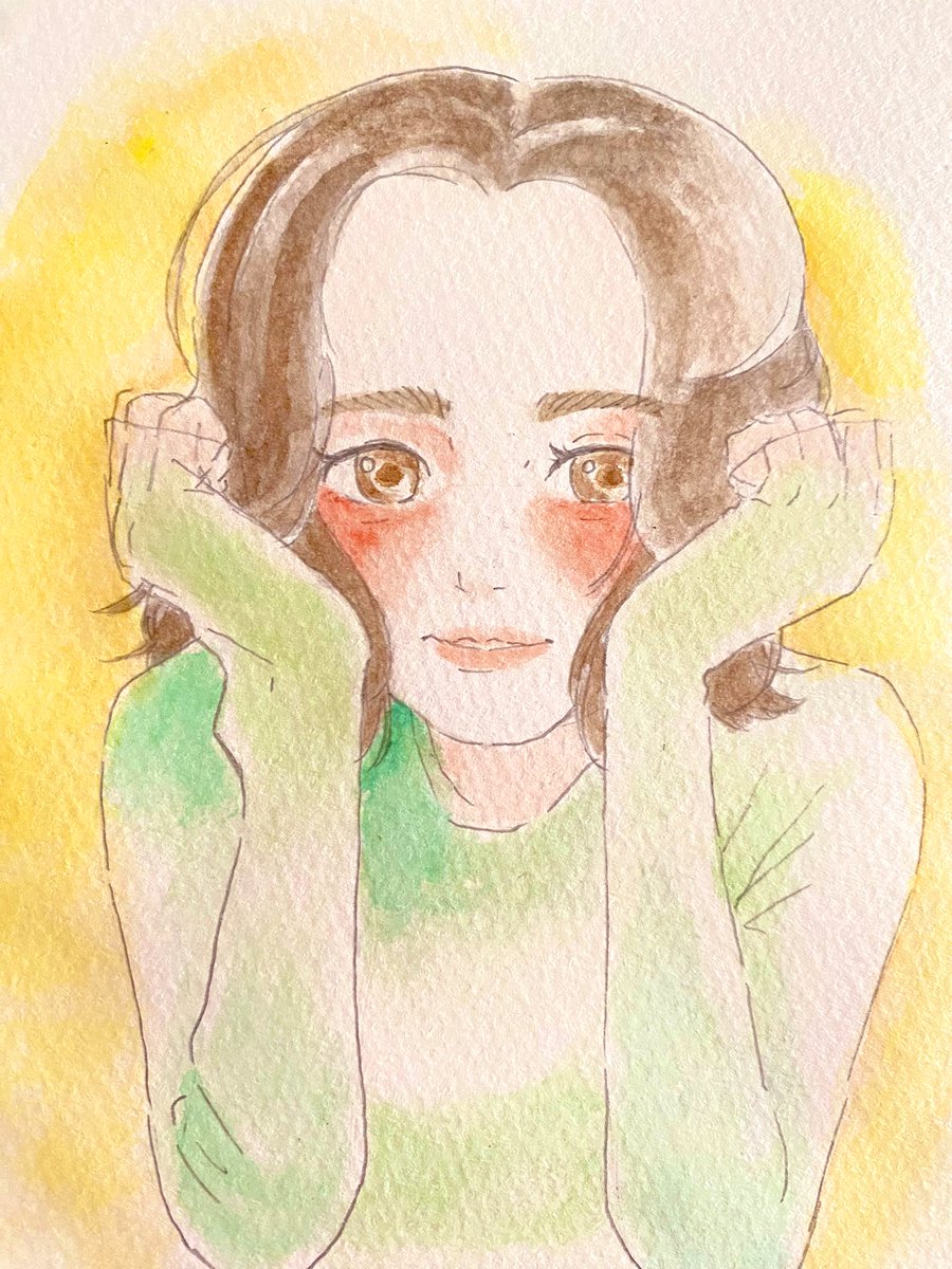雨つづきだったけど、ようやく明日は日差しが出そう。
もう少し暖かくなってほしいな☀️

#illustration #drowning #art 
#イラスト #アナログイラスト 
#女の子 #透明水彩 
#絵描きさんと繋がりたい